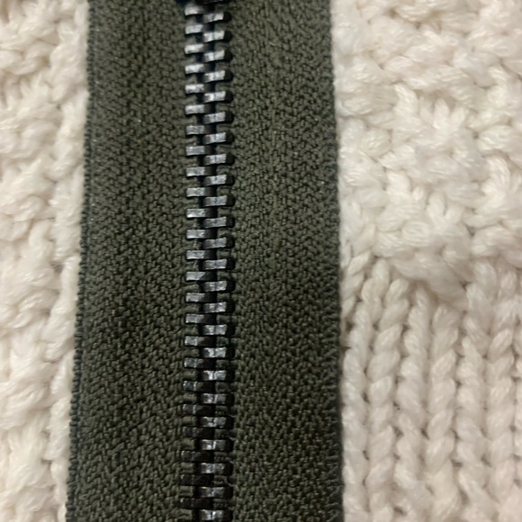 COTTON TRIPLE FIVE SOLE KNIT ZIP UP SWEATER - Picture 5 of 5